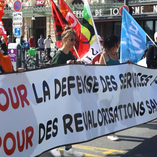 Les JO de Paris 2024 catalysent la colère d’une manifestation intersyndicale à Nice